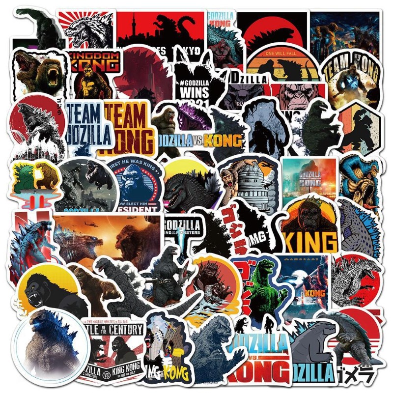 Laptop Accessories Gifts - 50pcs/set Movies Godzilla Vs. King Kong