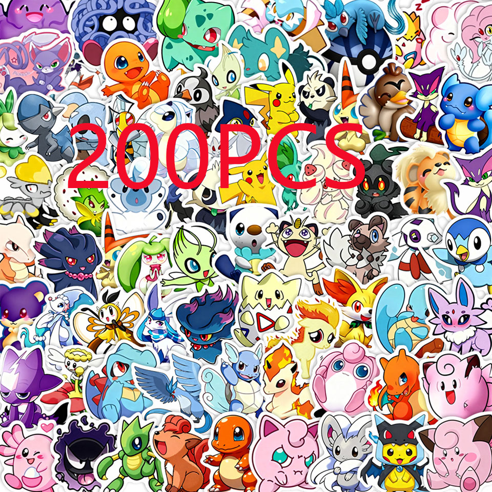 100/200pcs Pokemon Anime Stick – обзор и цена Laptop Accessories Gifts