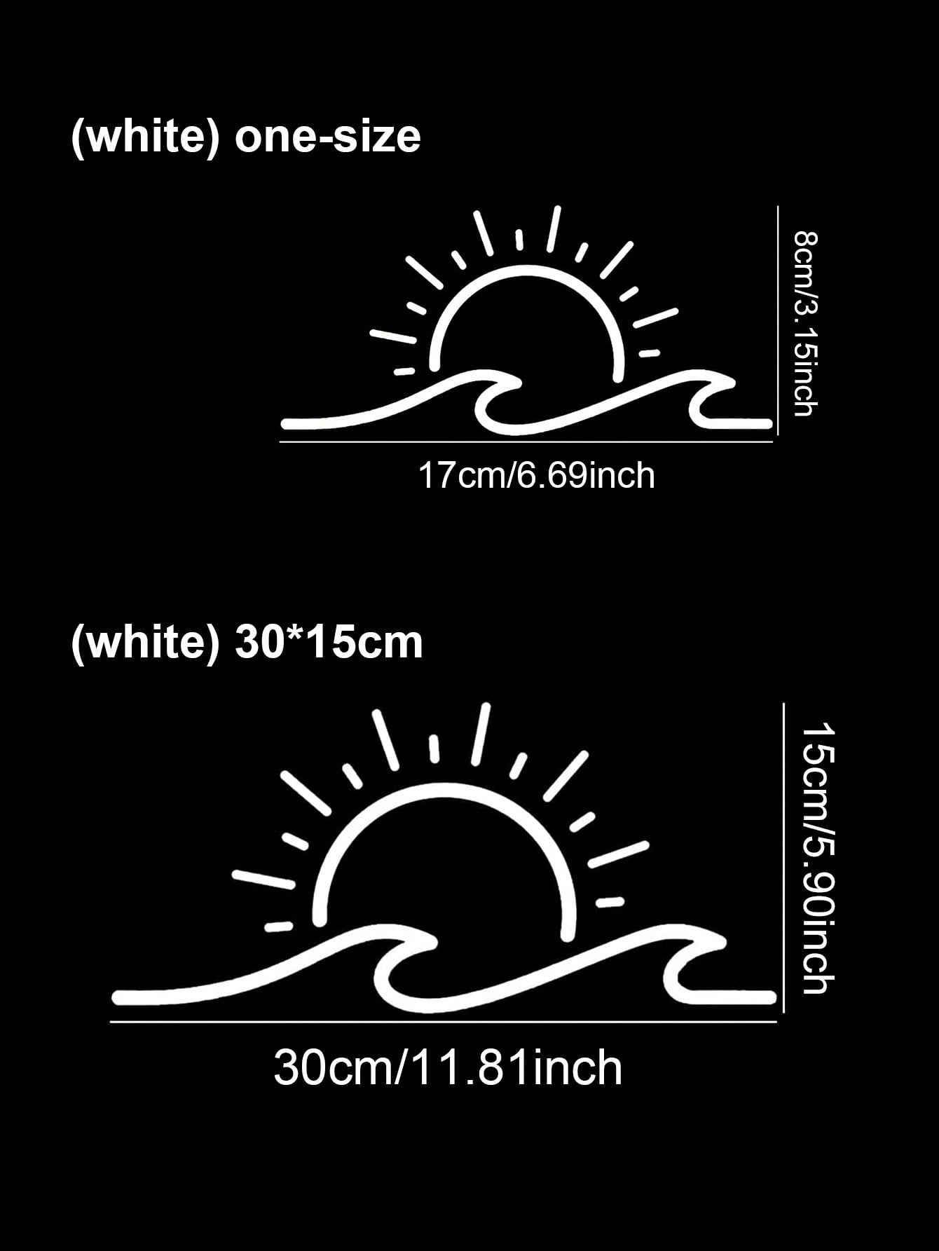 1pc White 30*15cm Sun Wave Car – обзор и цена Laptop Accessories Gifts