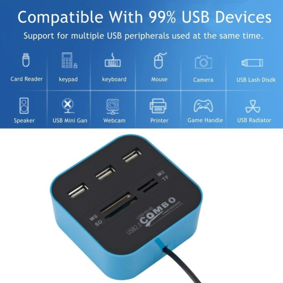 WvvMvv 3 Ports USB 2.0 Hub Com – обзор и цена Laptop Accessories All In One