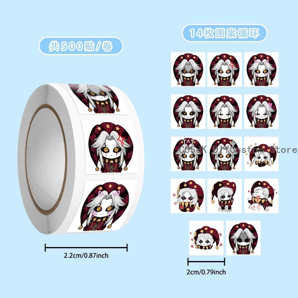 500Pc/Roll Anime Pierrot The F – обзор и цена Laptop Accessories Gifts