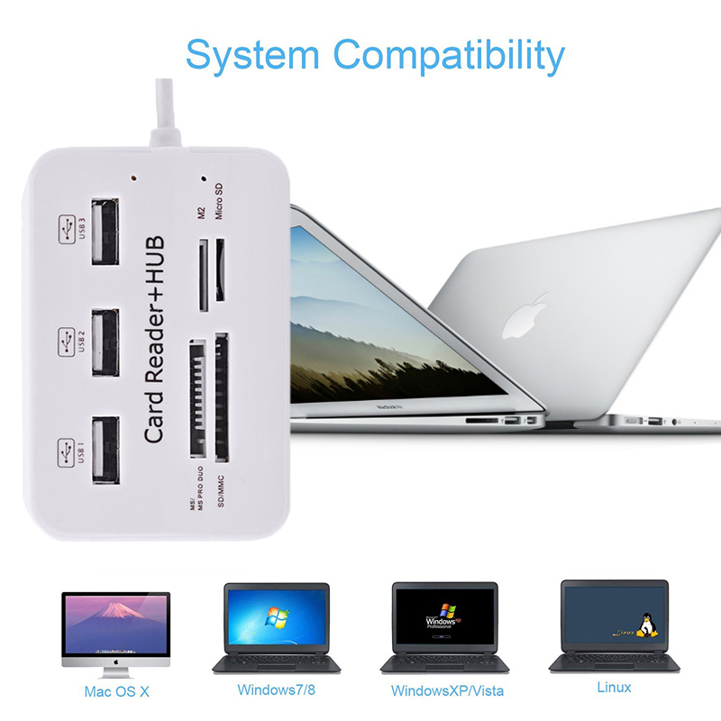 USB Hub 2.0 3 Ports TF Micro S – обзор и цена Laptop Accessories All In One