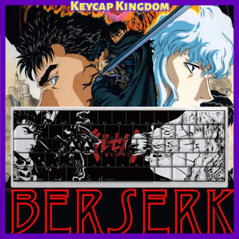BERSERK Theme Anime Keycap 98  – обзор и цена Laptop Accessories Gifts